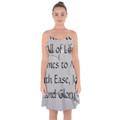 All of Life Come to Me with Ease Joy And Glory 2 Ruffle Detail Chiffon Dress from ArtsNow.com