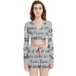 All of Life Come to Me with Ease Joy And Glory 2 Velvet Wrap Crop Top and Shorts Set