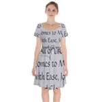 All of Life Come to Me with Ease Joy And Glory 2 Short Sleeve Bardot Dress