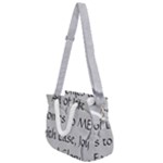 All of Life Come to Me with Ease Joy And Glory 2 Rope Handles Shoulder Strap Bag