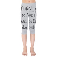 Kids  Capri Leggings  
