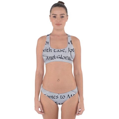 All of Life Come to Me with Ease Joy And Glory 2 Cross Back Hipster Bikini Set from ArtsNow.com