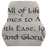 All of Life Come to Me with Ease Joy And Glory 2 Car Seat Back Cushion 