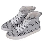 All of Life Come to Me with Ease Joy And Glory 2 Men s Hi-Top Skate Sneakers