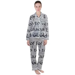 Women s Long Sleeve Satin Pajamas Set 