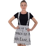 All of Life Come to Me with Ease Joy And Glory 2 Velvet Suspender Skater Skirt