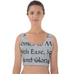 All of Life Come to Me with Ease Joy And Glory 2 Velvet Crop Top