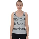 All of Life Come to Me with Ease Joy And Glory 2 Velvet Tank Top