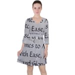 All of Life Come to Me with Ease Joy And Glory 2 Quarter Sleeve Ruffle Waist Dress