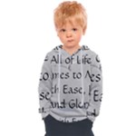 All of Life Come to Me with Ease Joy And Glory 2 Kids  Overhead Hoodie