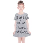 All of Life Come to Me with Ease Joy And Glory 2 Kids  Simple Cotton Dress