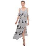 All of Life Come to Me with Ease Joy And Glory 2 Maxi Chiffon Cover Up Dress