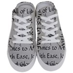 All of Life Come to Me with Ease Joy And Glory 2 Half Slippers