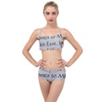 All of Life Come to Me with Ease Joy And Glory 2 Layered Top Bikini Set