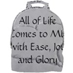 All of Life Come to Me with Ease Joy And Glory 2 Mini Full Print Backpack
