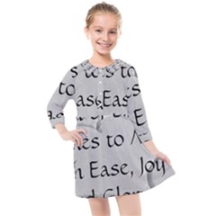 Kids  Quarter Sleeve Shirt Dress 