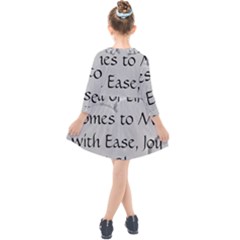 Kids  Quarter Sleeve Shirt Dress 