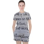 All of Life Come to Me with Ease Joy And Glory 2 Women s Tee and Shorts Set