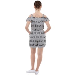 Ruffle Cut Out Chiffon Playsuit 