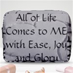 All of Life Come to Me with Ease Joy And Glory 2 Make Up Pouch (Large)