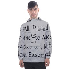 Men s Front Pocket Pullover Windbreaker 