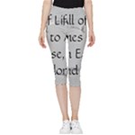 All of Life Come to Me with Ease Joy And Glory 2 Inside Out Lightweight Velour Capri Leggings 