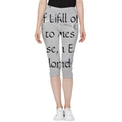 Inside Out Lightweight Velour Capri Leggings  
