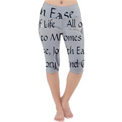 Lightweight Velour Cropped Yoga Leggings 