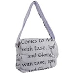 All of Life Come to Me with Ease Joy And Glory 2 Courier Bag