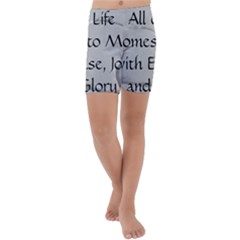 Kids  Lightweight Velour Capri Yoga Leggings 