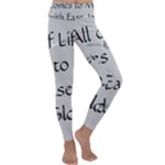 All of Life Come to Me with Ease Joy And Glory 2 Kids  Lightweight Velour Classic Yoga Leggings