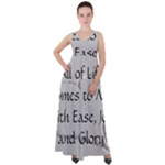 All of Life Come to Me with Ease Joy And Glory 2 Empire Waist Velour Maxi Dress