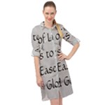 All of Life Come to Me with Ease Joy And Glory 2 Long Sleeve Mini Shirt Dress