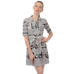 Belted Shirt Dress 