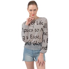 Banded Bottom Chiffon Top 