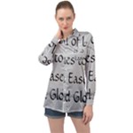 All of Life Come to Me with Ease Joy And Glory 2 Long Sleeve Satin Shirt