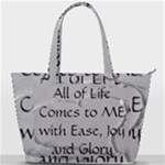 All of Life Come to Me with Ease Joy And Glory 2 Back Pocket Shoulder Bag 