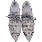 All of Life Come to Me with Ease Joy And Glory 2 Pointed Oxford Shoes
