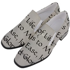Women Slip On Heel Loafers 