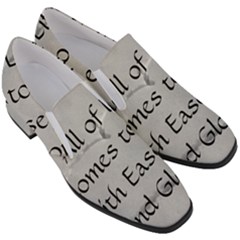 Women Slip On Heel Loafers 