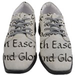 All of Life Come to Me with Ease Joy And Glory 2 Women Heeled Oxford Shoes