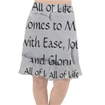All of Life Come to Me with Ease Joy And Glory 2 Fishtail Chiffon Skirt