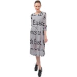 All of Life Come to Me with Ease Joy And Glory 2 Ruffle End Midi Chiffon Dress