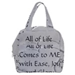 All of Life Come to Me with Ease Joy And Glory 2 Boxy Hand Bag