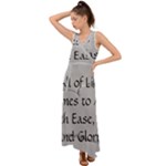 All of Life Come to Me with Ease Joy And Glory 2 V-Neck Chiffon Maxi Dress