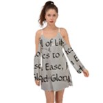 All of Life Come to Me with Ease Joy And Glory 2 Kimono Sleeves Boho Dress