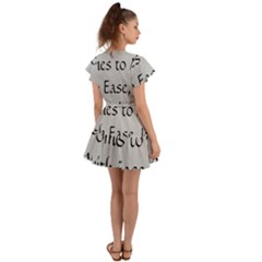 Flutter Sleeve Wrap Dress 