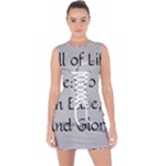 All of Life Come to Me with Ease Joy And Glory 2 Lace Up Front Bodycon Dress