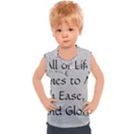 All of Life Come to Me with Ease Joy And Glory 2 Kids  Sport Tank Top