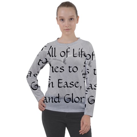 All of Life Come to Me with Ease Joy And Glory 2 Women s Long Sleeve Raglan Tee from ArtsNow.com